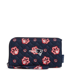 NFL RFID Front Zip Wristlet - New England Patriots Bandana - Swatch Image