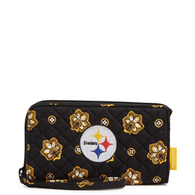 NFL RFID Front Zip Wristlet-Pittsburgh Steelers Bandana-Image 2-Vera Bradley