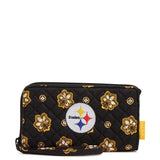 NFL RFID Front Zip Wristlet - Pittsburgh Steelers Bandana - Swatch Image