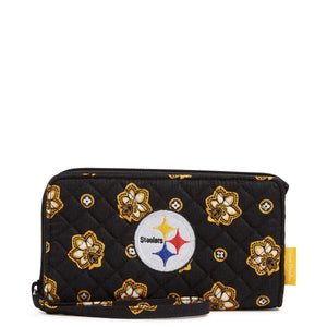 NFL RFID Front Zip Wristlet - Pittsburgh Steelers Bandana - Swatch Image