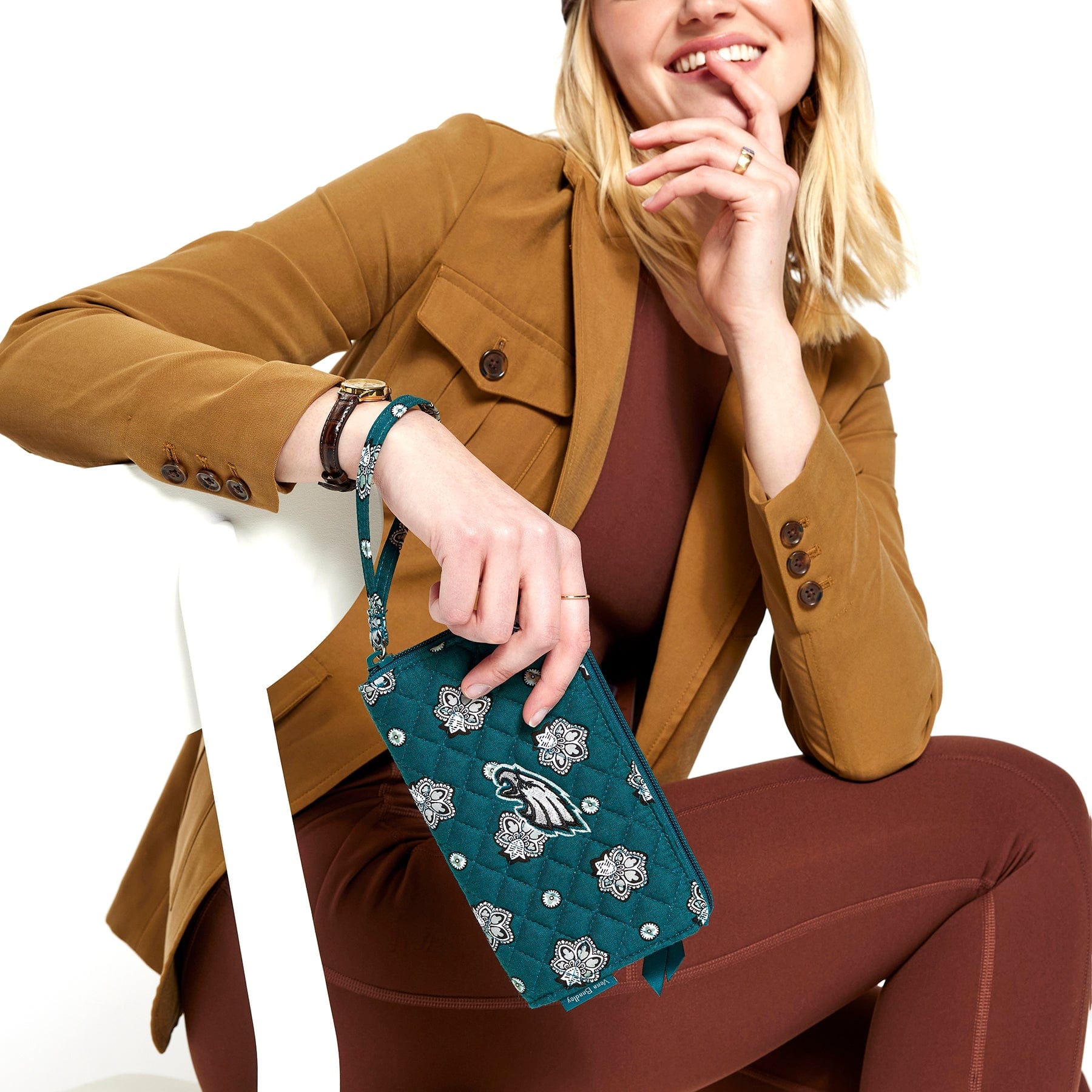 Philadelphia Eagles NFL RFID Front Zip Wristlet | Vera Bradley