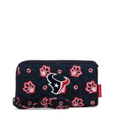 NFL RFID Front Zip Wristlet - Houston Texans Bandana - Swatch Image