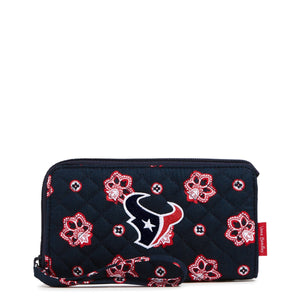 NFL RFID Front Zip Wristlet - Houston Texans Bandana - Swatch Image