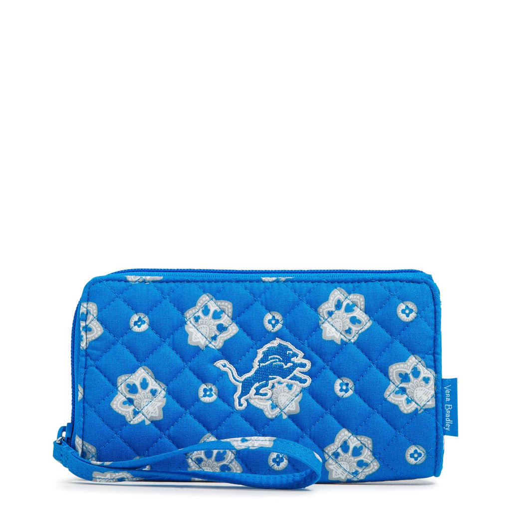 Detroit Lions NFL RFID Front Zip Wristlet | Vera Bradley