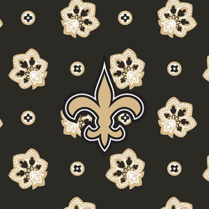 NFL RFID Front Zip Wristlet-New Orleans Saints Bandana-Image 3-Vera Bradley