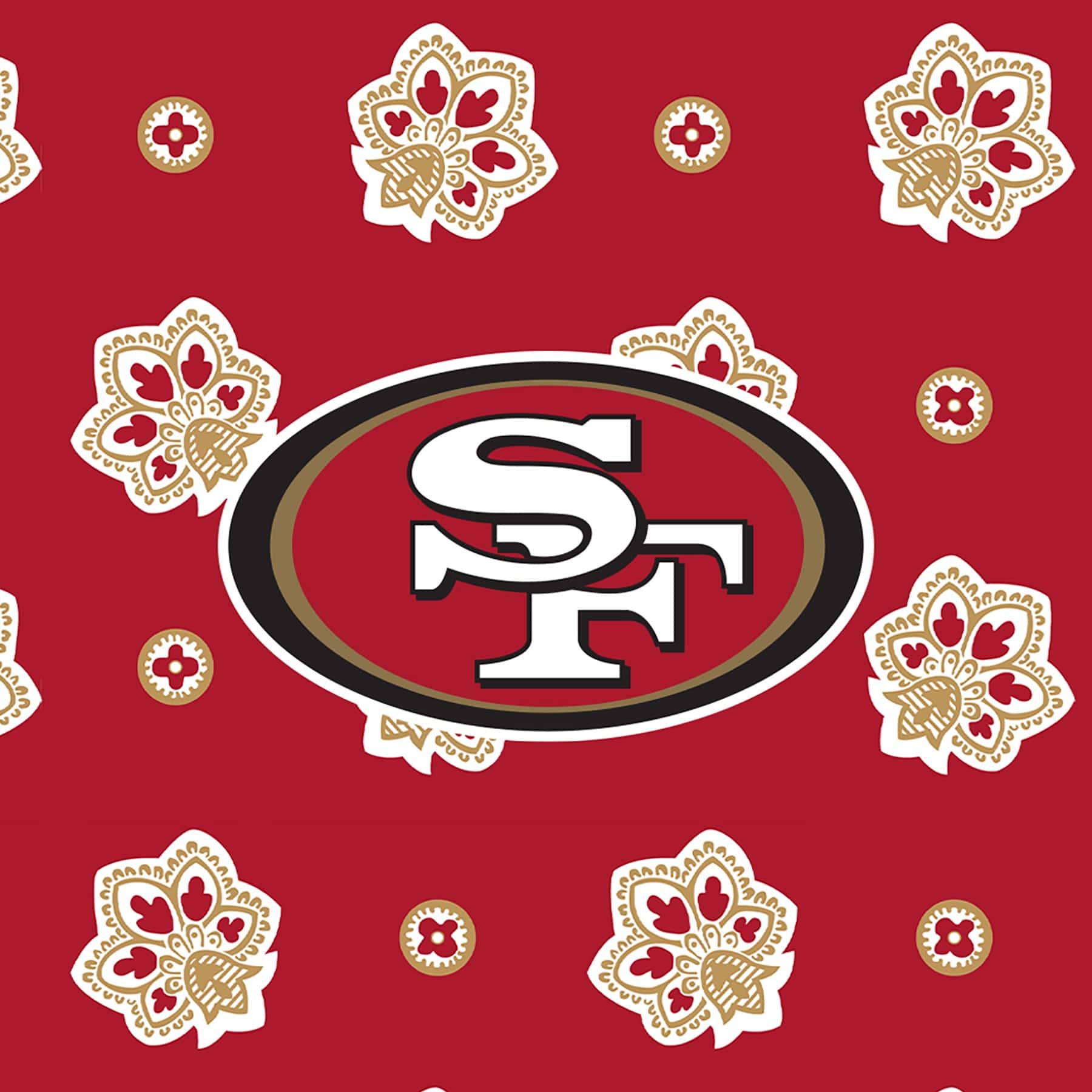 NFL RFID Front Zip Wristlet-San Francisco 49ers Bandana-Image 3-Vera Bradley