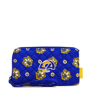 NFL RFID Front Zip Wristlet - Los Angeles Rams Bandana - Swatch Image
