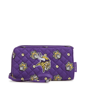 NFL RFID Front Zip Wristlet - Minnesota Vikings Bandana - Swatch Image