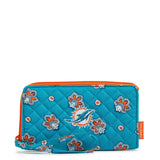 NFL RFID Front Zip Wristlet - Miami Dolphins Bandana - Swatch Image