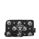 NFL RFID Front Zip Wristlet - Las Vegas Raiders Bandana - Swatch Image