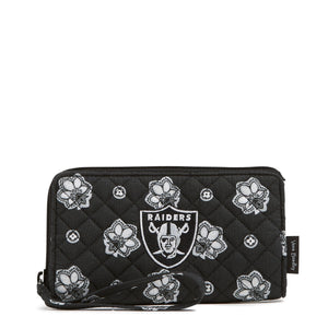 NFL RFID Front Zip Wristlet - Las Vegas Raiders Bandana - Swatch Image