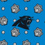NFL RFID Front Zip Wristlet-Carolina Panthers Bandana-Image 3-Vera Bradley