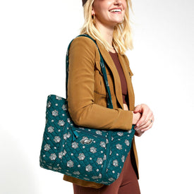 NFL Small Vera Tote Bag-Philadelphia Eagles Bandana-Image 1-Vera Bradley