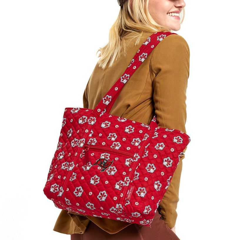 NFL Small Vera Tote Bag-Tampa Bay Buccaneers Bandana-Image 1-Vera Bradley