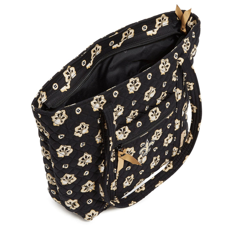NFL Small Vera Tote Bag-New Orleans Saints Bandana-Image 4-Vera Bradley