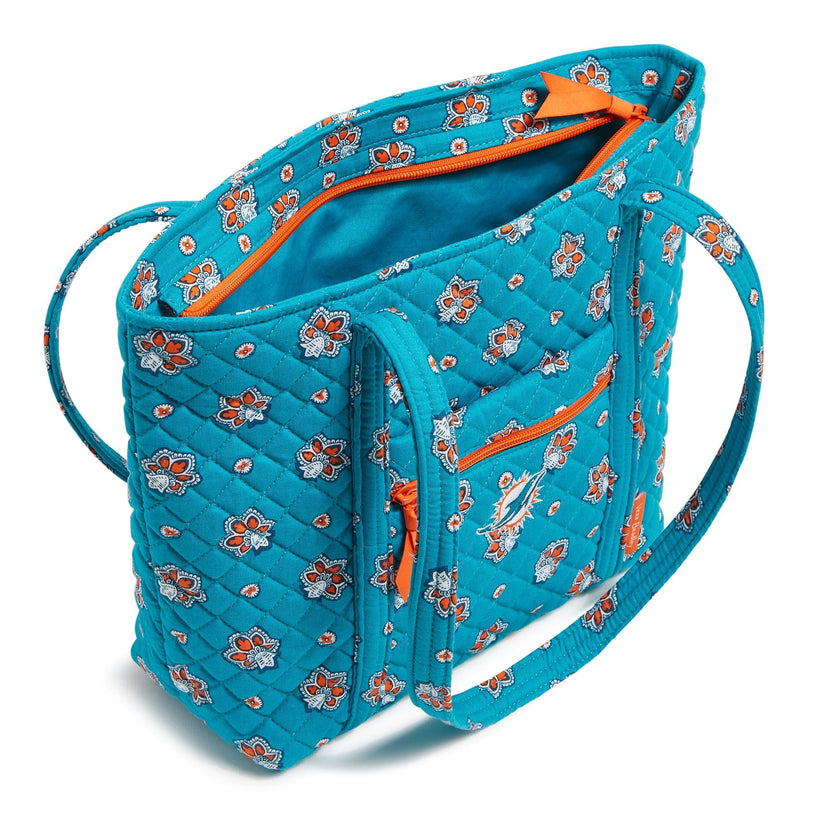 NFL Small Vera Tote Bag-Miami Dolphins Bandana-Image 2-Vera Bradley