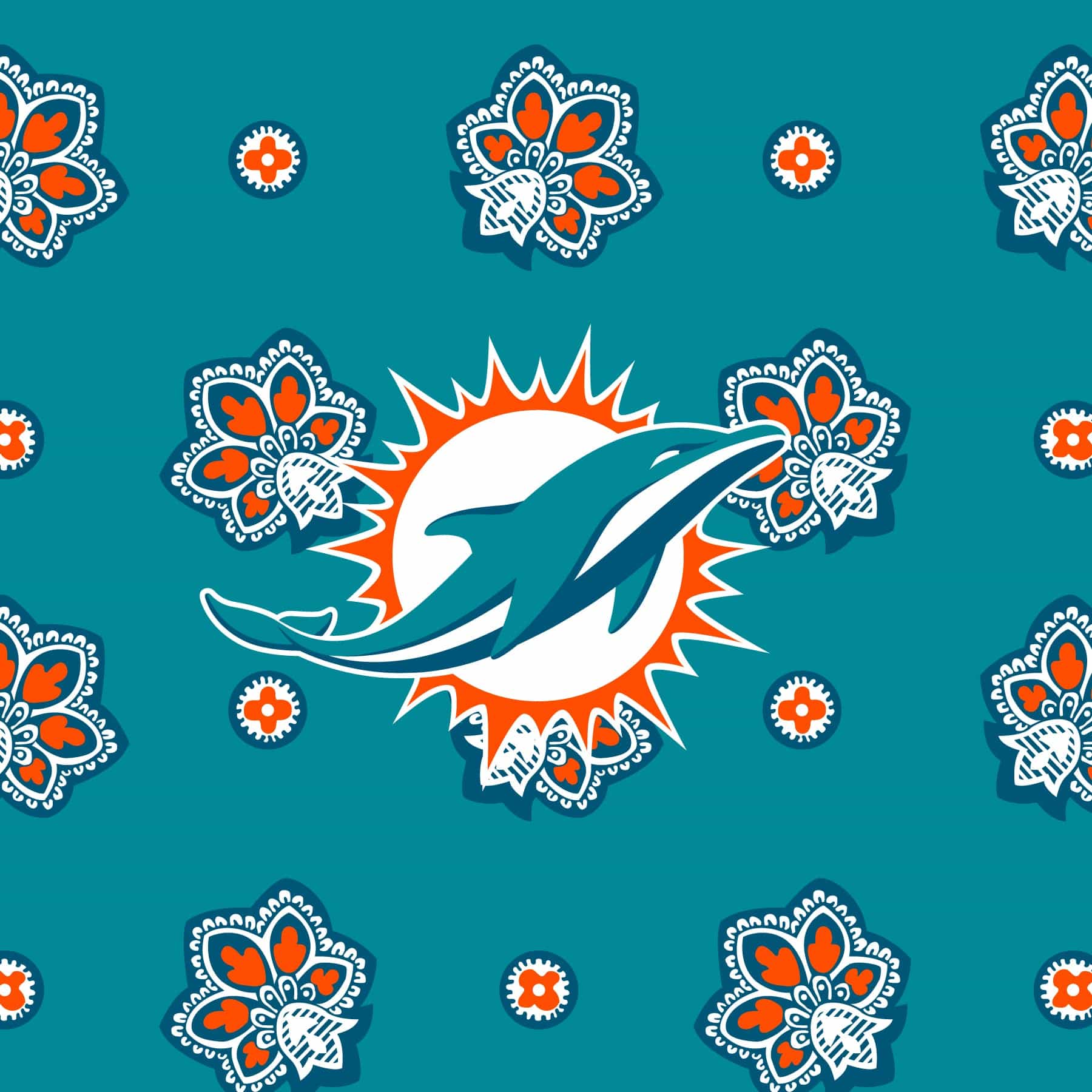 NFL Small Vera Tote Bag-Miami Dolphins Bandana-Image 3-Vera Bradley