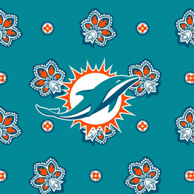 NFL Small Vera Tote Bag-Miami Dolphins Bandana-Image 3-Vera Bradley