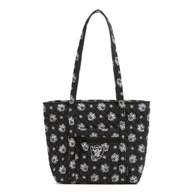 NFL Small Vera Tote Bag-Las Vegas Raiders Bandana-Image 1-Vera Bradley
