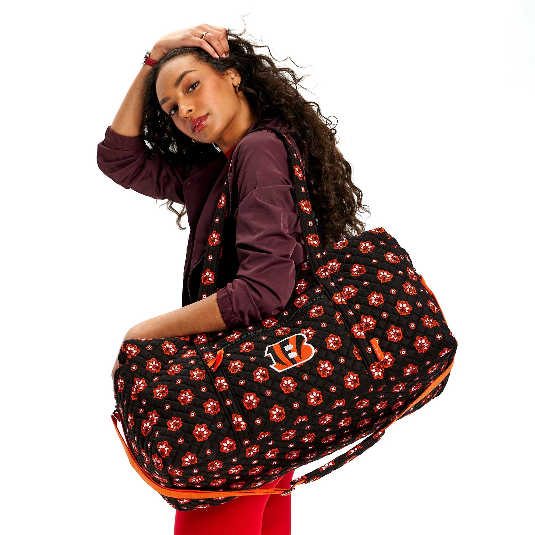 Cincinnati Bengals NFL Large Travel Duffel Bag | Vera Bradley