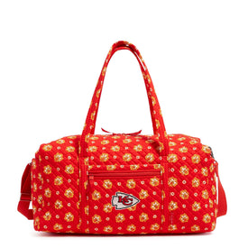 NFL Large Travel Duffel Bag-Kansas City Chiefs Bandana-Image 2-Vera Bradley