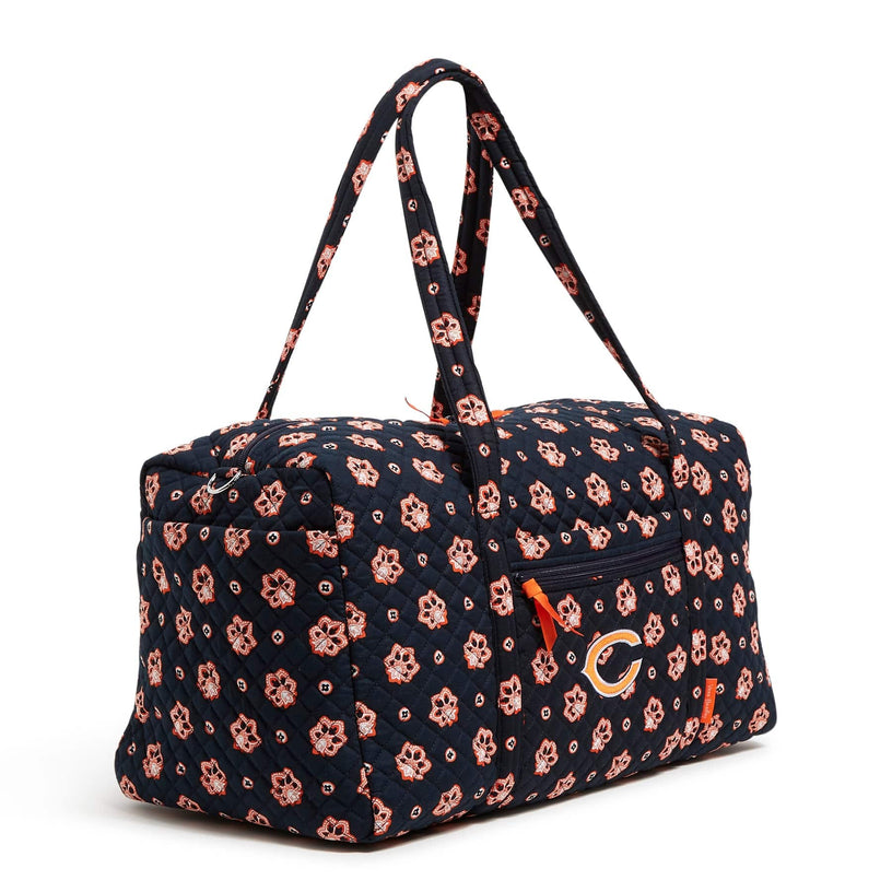 NFL Large Travel Duffel Bag-Chicago Bears Bandana-Image 3-Vera Bradley