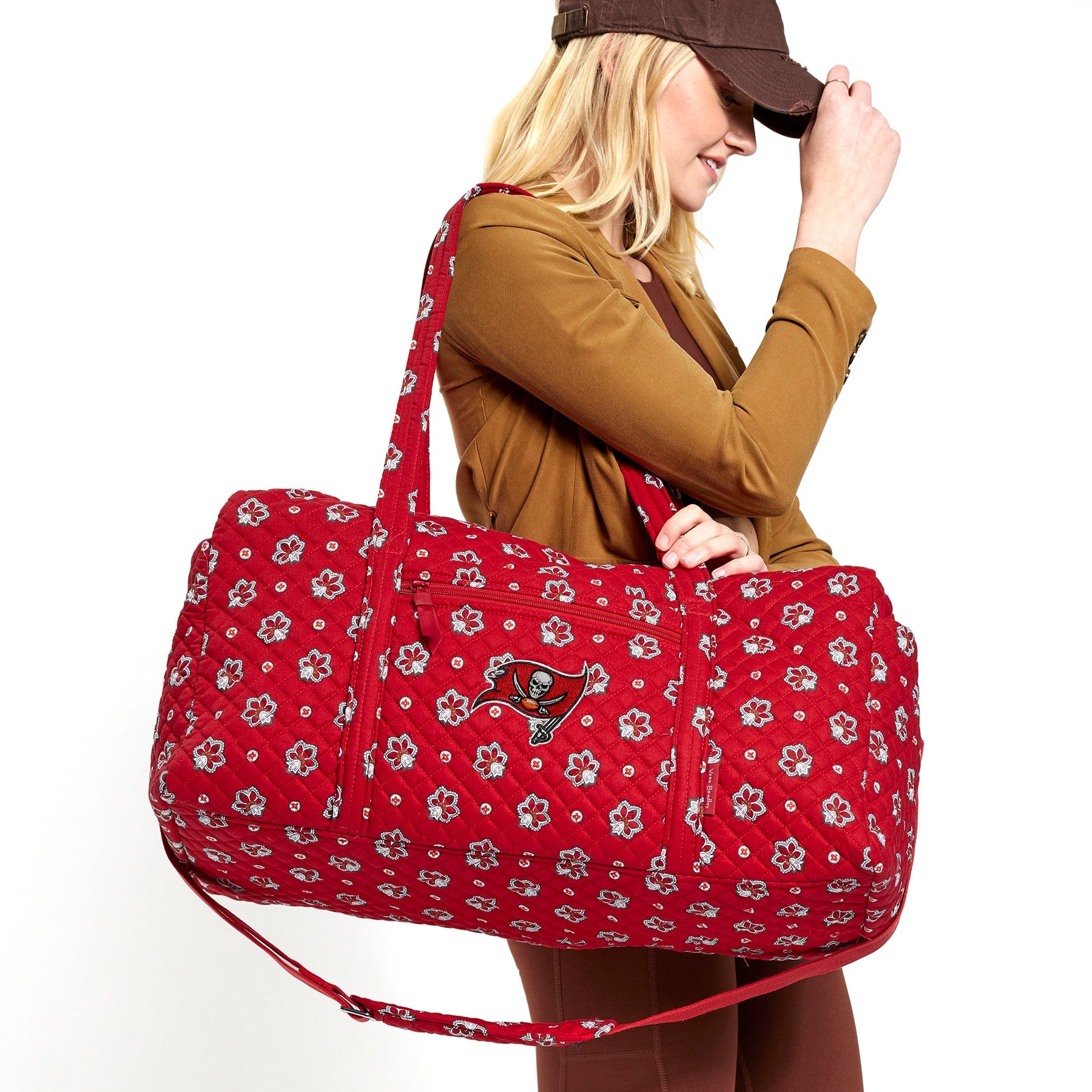 Vera Bradley NFL Large Travel Duffel Bag Women Tampa Bay Buccaneers