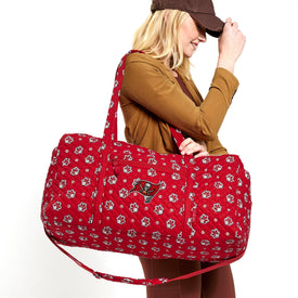 NFL Large Travel Duffel Bag-Tampa Bay Buccaneers Bandana-Image 1-Vera Bradley