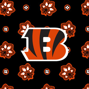 NFL Medium Cosmetic Bag-Cincinnati Bengals Bandana-Image 3-Vera Bradley