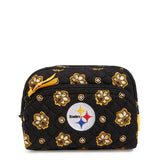 NFL Medium Cosmetic Bag - Pittsburgh Steelers Bandana - Swatch Image