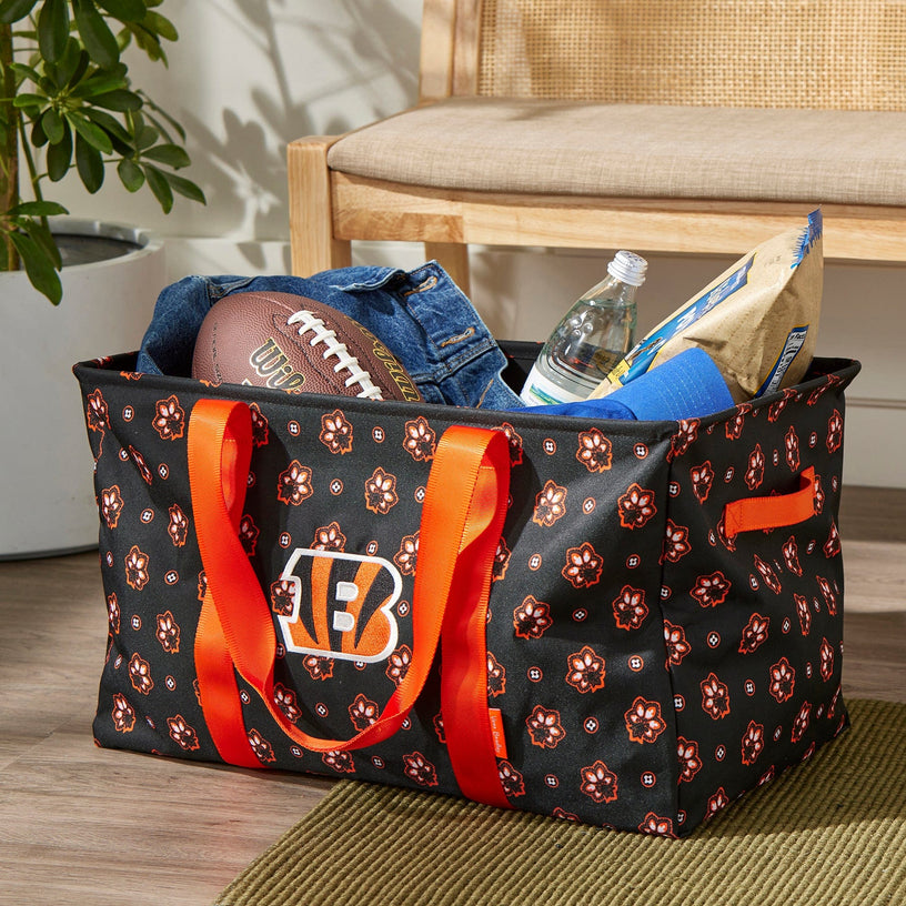 NFL ReActive Large Car Tote-Cincinnati Bengals Bandana-Image 1-Vera Bradley