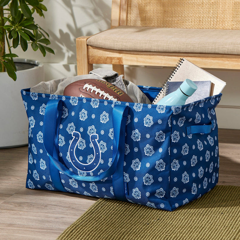 NFL ReActive Large Car Tote-Indianapolis Colts Bandana-Image 1-Vera Bradley