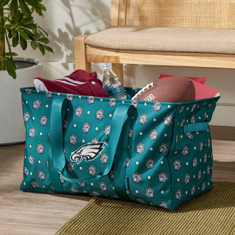 NFL ReActive Large Car Tote-Philadelphia Eagles Bandana-Image 1-Vera Bradley