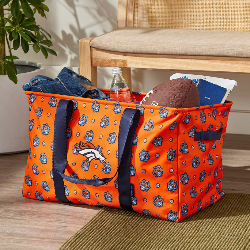 NFL ReActive Large Car Tote-Denver Broncos Bandana-Image 1-Vera Bradley