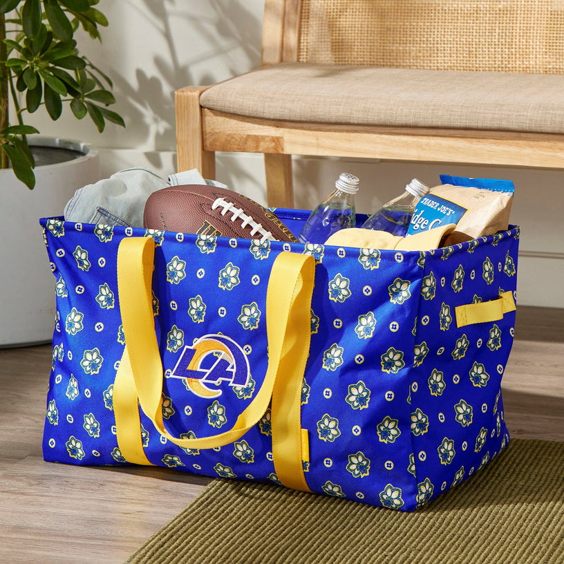 NFL ReActive Large Car Tote-Los Angeles Rams Bandana-Image 1-Vera Bradley