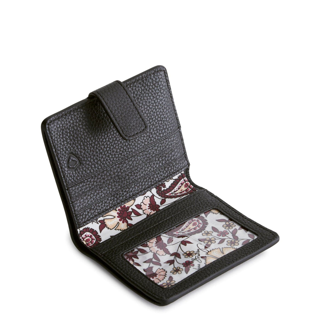 Black RFID Finley Small Wallet Leather Vera Bradley