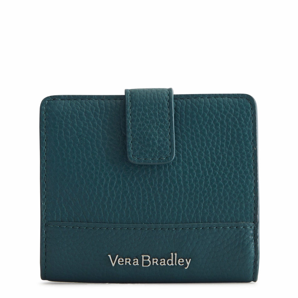 Blue RFID Finley Small Wallet Leather Vera Bradley