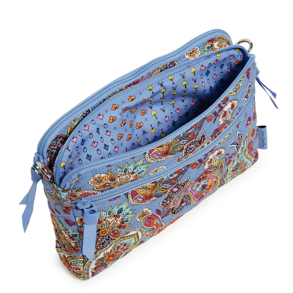 Triple Compartment Crossbody Bag Cotton Vera Bradley