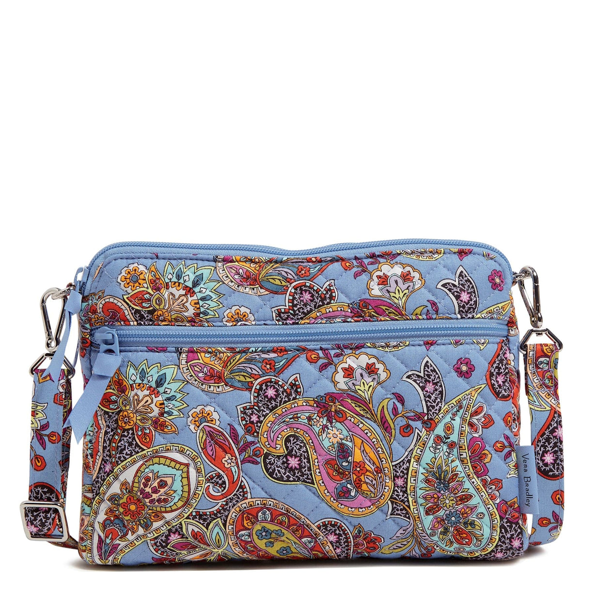 Triple Compartment Crossbody Bag Cotton Vera Bradley