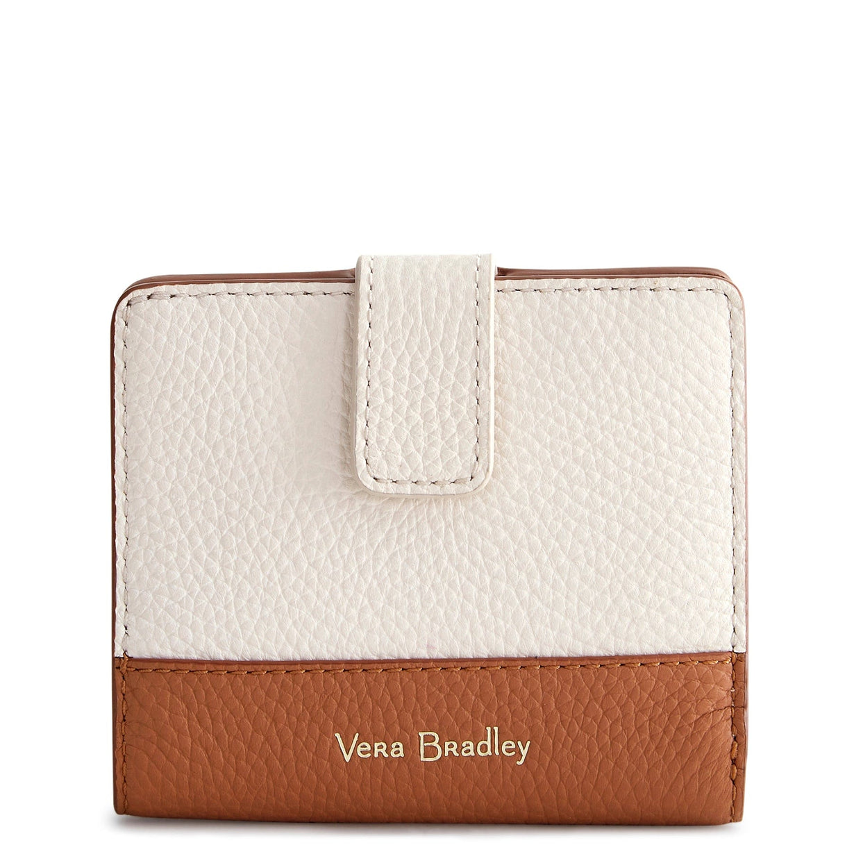 White RFID Finley Small Wallet Leather Vera Bradley