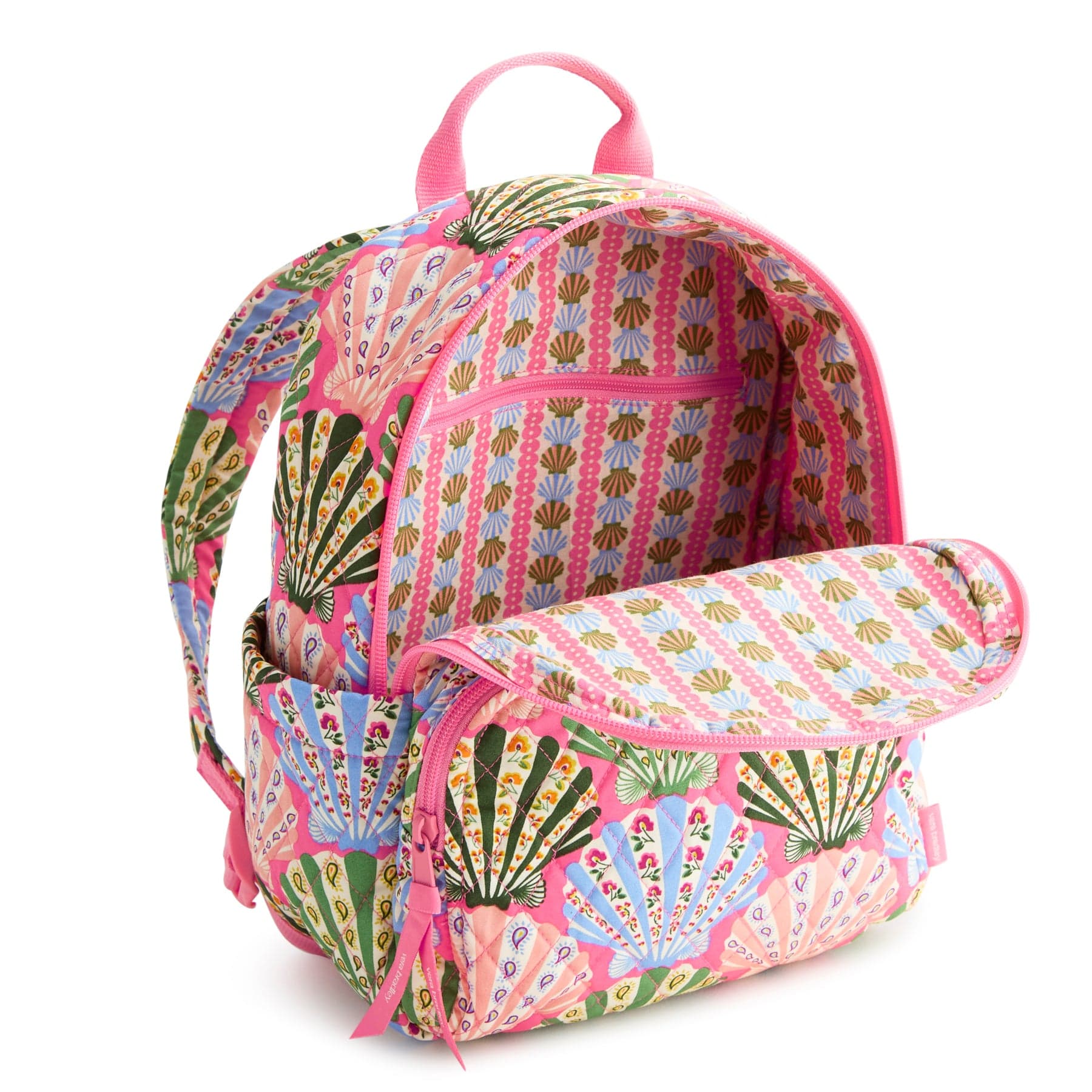Vera Bradley Small Banbury Backpack Women in Cottage Shells Pink
