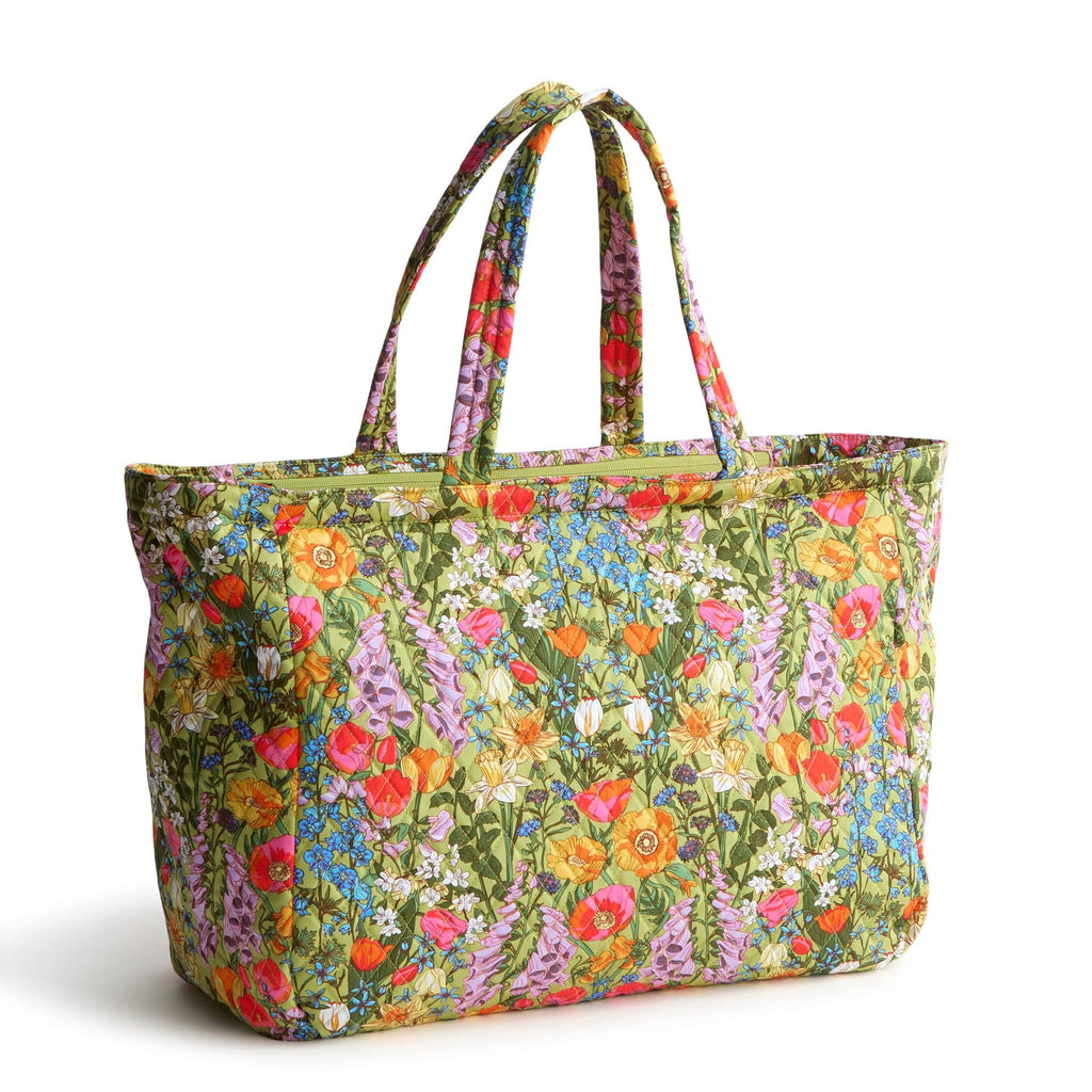 Floral Vera Bradley Carryall Large Tote Knollton Tote Bag Cotton