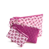 3 Pouch Organizer Set - Melissa Ditsy Pink - Swatch Image
