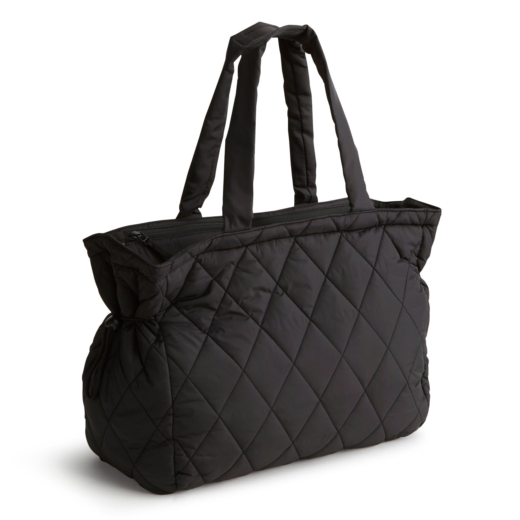 black quilted travel tote bag Vera Bradley Knollton Travel Tote