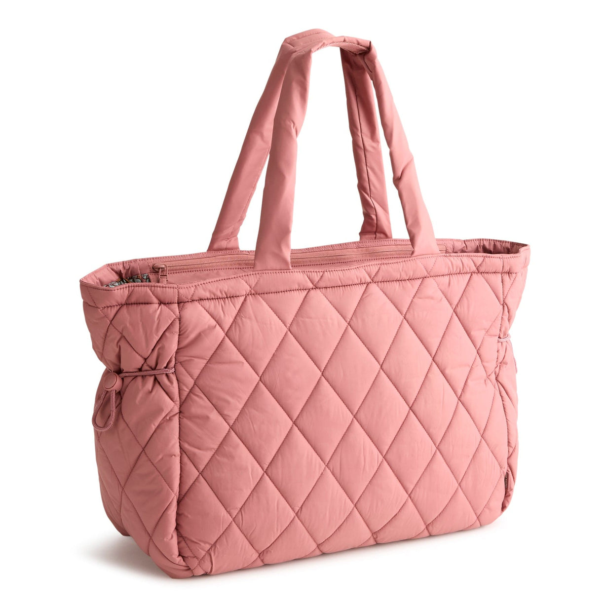 soft pink quilted lightweight large tote bag for teachers