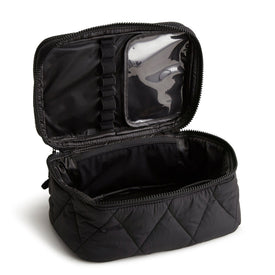fold out travel makeup bag Vera Bradley Brush Up Cosmetic Case Women in Moonless Night Black