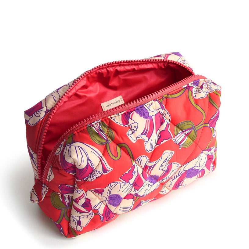 Medium Cosmetic Bag-Swirling Poppies-Image 2-Vera Bradley