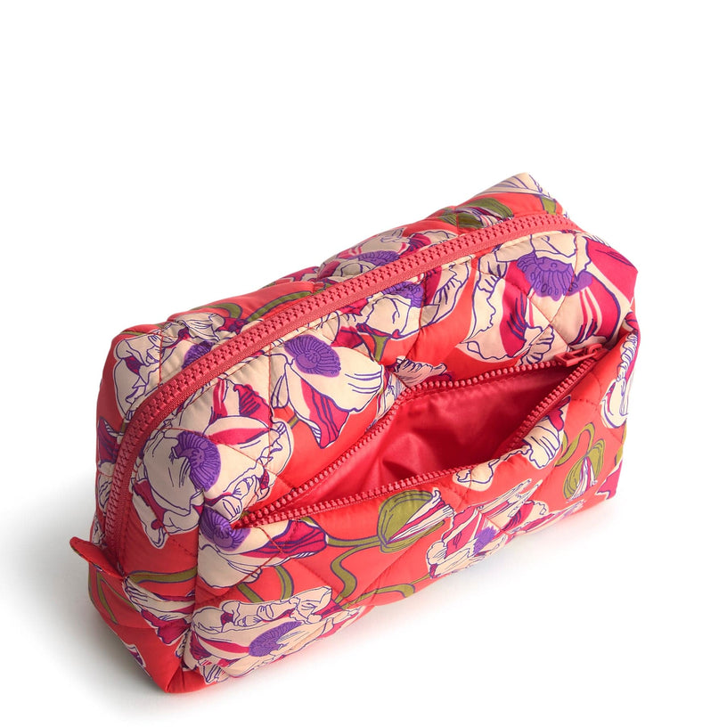 Medium Cosmetic Bag-Swirling Poppies-Image 3-Vera Bradley