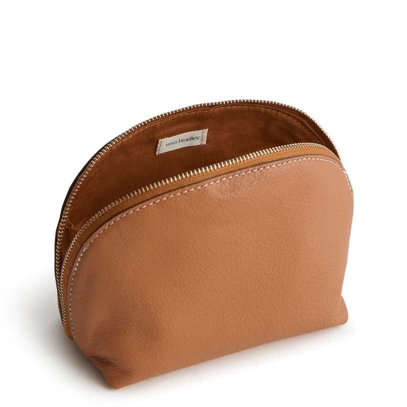 Mini Dome Cosmetic Bag-Roasted Pecan-Image 2-Vera Bradley