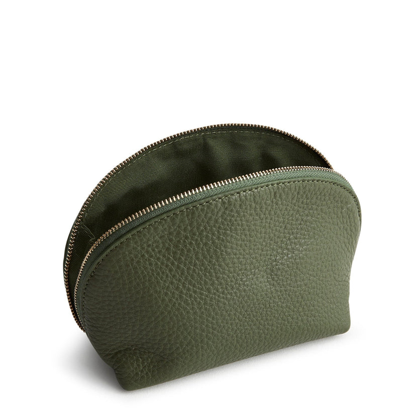 Mini Dome Cosmetic Bag-Bronze Green-Image 2-Vera Bradley